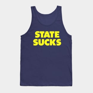 State sucks - Michigan/ECU college gameday rivalry Tank Top